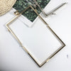 Side Opening Box Purse Frame Come With Screws And Paper Pattern
