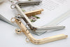 6" Purse Frame Bronze Bag Hanger With Screws And Paper Pattern Pick Color