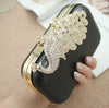 18cm Box Purse Frame Clutch Bag Leaves Peacock Kiss Lock Glue-In With Paper PatternPick Color