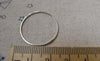 50 pcs Platinum White Gold Seamless Rings 25mm A5536