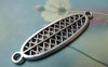 Antique Silver Long Oval Mesh Connectors 11x36mm Set of 15 A6354