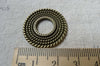 10 pcs Antique Bronze Coiled Round Ring Pendant Charms 27mm A6617