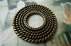 10 pcs Antique Bronze Coiled Round Ring Pendant Charms 27mm A6617