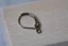 Antique Brass Leverback Earwire Findings Set of 40 A7903