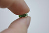 10 pcs Silver Olive Green Rhinestone Rondelle Spacer Beads 8mm A7904
