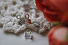 Fold Over Crimp Head Clasps Platinum Tone Cord Ends Set of 100 A7905