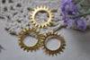 20 pcs Gold Gear Connectors Mechanical Watch Movement Charms A7917