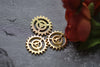 Gold Steampunk Gears Watch Movement Charms Set of 20 A7918