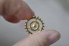 Gold Steampunk Gears Watch Movement Charms Set of 20 A7918