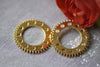 Gold Steampunk Gears Watch Movement Charms Set of 20 A7919