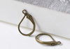 Antique Brass Leverback Earwire Findings Set of 40 A7903