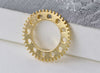 Gold Steampunk Gears Watch Movement Charms Set of 20 A7919