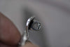 2 pcs Antique Silver Large Four Petal Flower Pendants Back Loop A7921