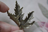 10 pcs Antique Bronze Large Folded Maple Leaf Charms Pendants A7924