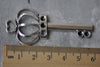 10 pcs Antique Silver Heart Crown Skeleton Key Charms Pendants A7927