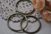 Large 40mm OD Jump Ring Antique Bronze Circle 8gauge Set of 10 A7929
