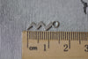 Antique Silver Small Lightning Bolt Charms 5x16mm Set of 20 A7939