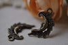 Moon Face Charms Antique Bronze Pendants Set of 20 A7940