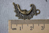 Moon Face Charms Antique Bronze Pendants Set of 20 A7940