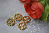 Gold Small Gears Charms 14mm Set of 20 A7947