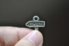 20 pcs Antique Silver Camping Sign Charms Traveling Pendants A7949