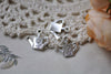 Antique Silver Flower Watering Can Charms Set of 20 A7950