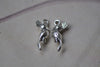 Antique Silver Parrot Charms 3D Bird Charms 8x18mm Set of 20 A7955