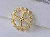 Gold Small Gears Charms 14mm Set of 20 A7947