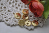 20 pcs Gold Gears Charms Small Mechanical Watch Movement A7952