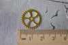 Gold Mechanical Watch Movement Gears Charms Set of 20 A7956