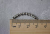 Antique Silver Curved Twist Bar Connectors Link 30mm Set of 30 A7958