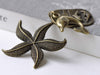 Antique Bronze Ocean Creature Kit Charms Pendants Set of 5 A7961