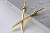 Gold Japanese Blade Katana Sword Charms 10x108mm Set of 5 A7964