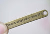 10 pcs Bracelet Connector Time Is What You Make of It A7969