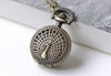 Pocket Watch - 1 PC Antique Bronze Small Size Peacock Pocket Watch A7966