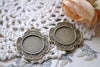 10 pcs Antique Bronze Fancy Pendant Tray Base Setting Blank A7972