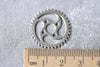 Antique Silver Gear Charms Steampunk Pendant 23mm Set of 20 A7979