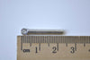 Antique Silver Plain Round Bar Charms Size 2x24mm Set of 20 A7984