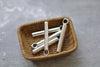 Antique Silver Plain Round Bar Charms Size 2x24mm Set of 20 A7984