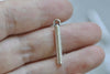Antique Silver Plain Round Bar Charms Size 2x24mm Set of 20 A7984