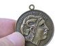 People, Profession & Hobby - 10 pcs Alexander The Great Coin Pendants Antique Bronze Charms A7988