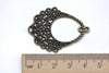 Antique Bronze Floral Chandelier Earring Pendants Set of 10 A7991