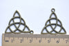Antique Bronze Celtic Knot Trinity Knot Charms Set of 20 A8000