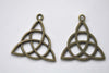 Antique Bronze Celtic Knot Trinity Knot Charms Set of 20 A8000