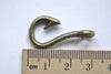 10 pcs Antique Bronze Unadorned Blank Fish Hook Charms A8001