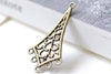 10 pcs Antique Bronze Rhombus Chandelier Earring Pendant A7990