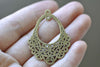 Antique Bronze Floral Chandelier Earring Pendants Set of 10 A7991