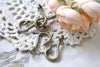 10 pcs Antique Bronze Unadorned Blank Fish Hook Charms A8001