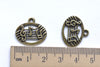 20 pcs Music Note Charms Antique Bronze Treble Clef Pendants A8007