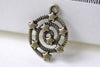 Antique Bronze Spiral Galaxy Star Universe Charms Set of 20 A8005